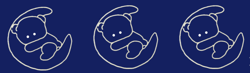 Three little bears representing my three children